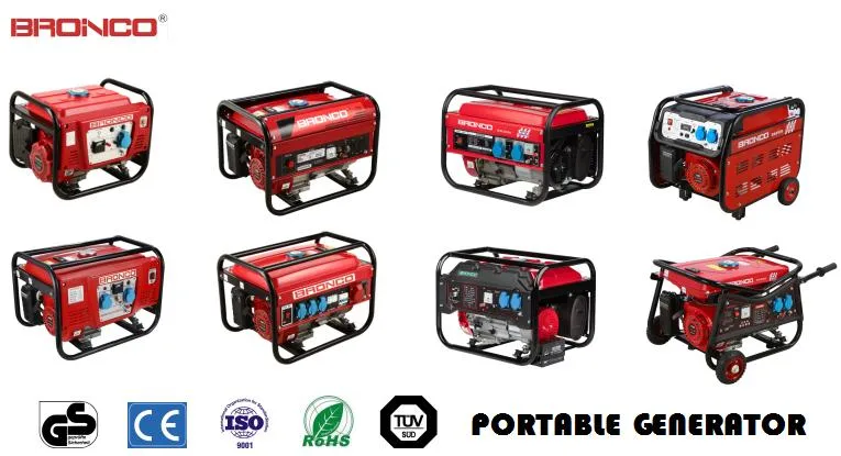 Bronco 2kw/2kVA 2.5kw/2.5kVA 3kw/3kVA Gasoline Engine Generator Power Generator for Home-Use Factory Price